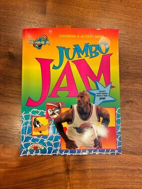 VIntage Space Jam Coloring‎ book JUMBO JAM unused